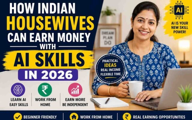 How Indian Housewives Can Earn Money with AI Skills