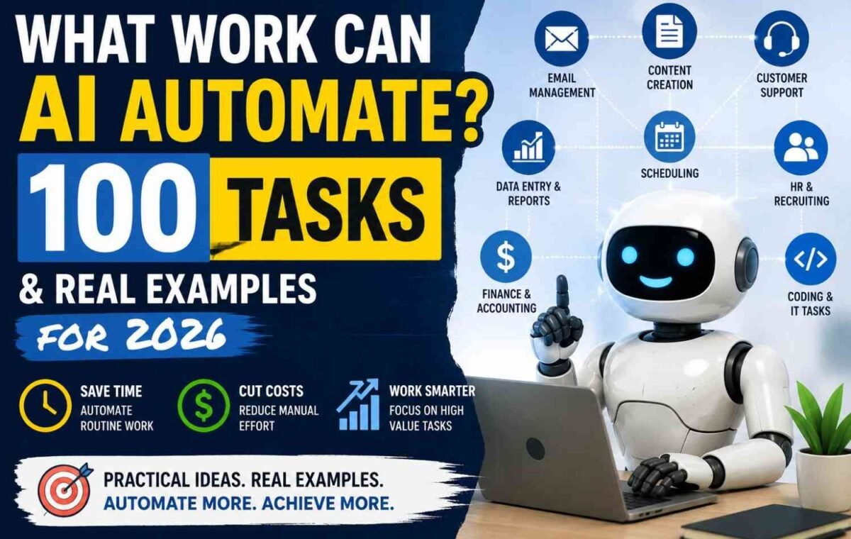 What Work Can AI Automate? 100 Tasks & Real Examples for 2026