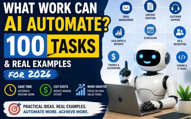 What Work Can AI Automate? 100 Tasks & Real Examples for 2026