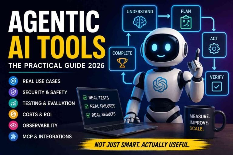 Agentic AI Tools: A Practical 2026 Guide to Tools, Use Cases, Security, Testing & ROI