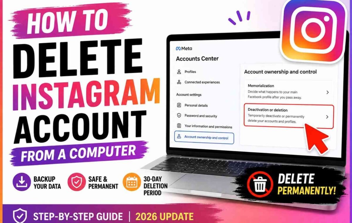 delete Instagram account