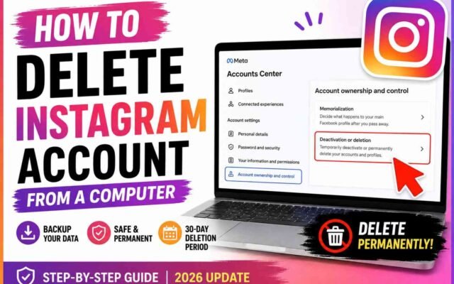 delete Instagram account